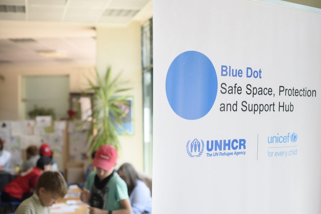 Blue Dot- Safe Space, Protection and Support Hubs for refugees