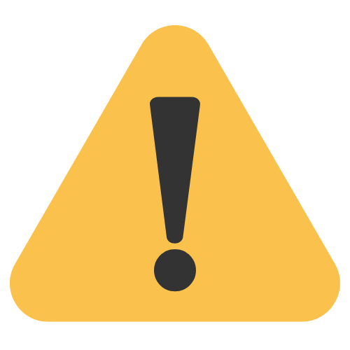 warning icon yellow