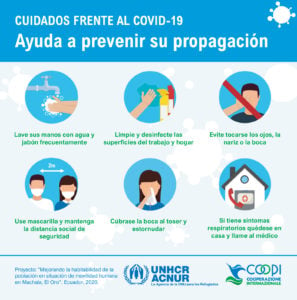 Información sobre prevención de la COVID-19
