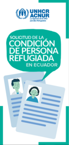 Imagen del folleto con información sobre cómo acceder a la condición de personas refugiada