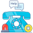 Icon: خطوط المساعدة الهاتفية