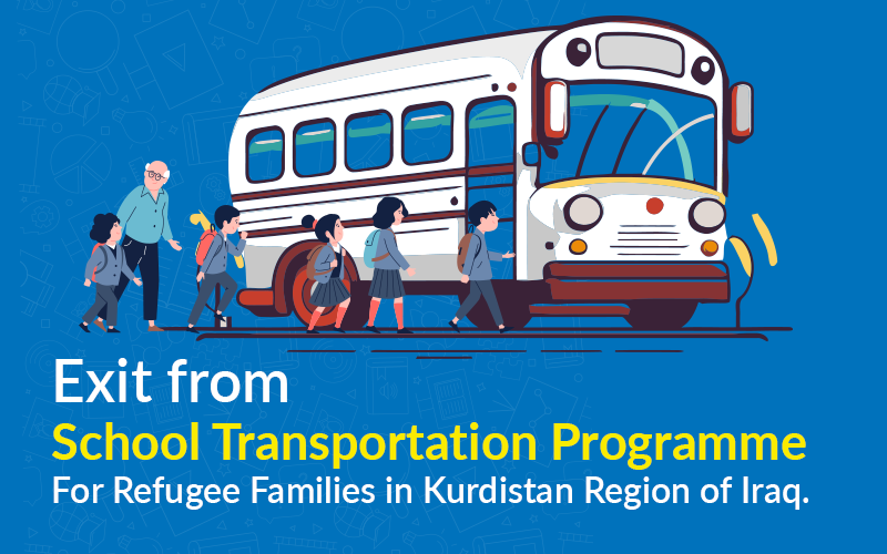 کۆتایی هێنان بەپرۆگرامی گواستنەوەی قوتابیانی پەنابەر لە هەرێمی کوردستانی عێراق.