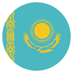 Flag: Kazajistán