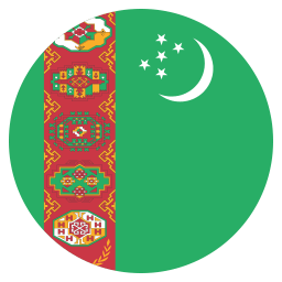Flag: Turkménistan